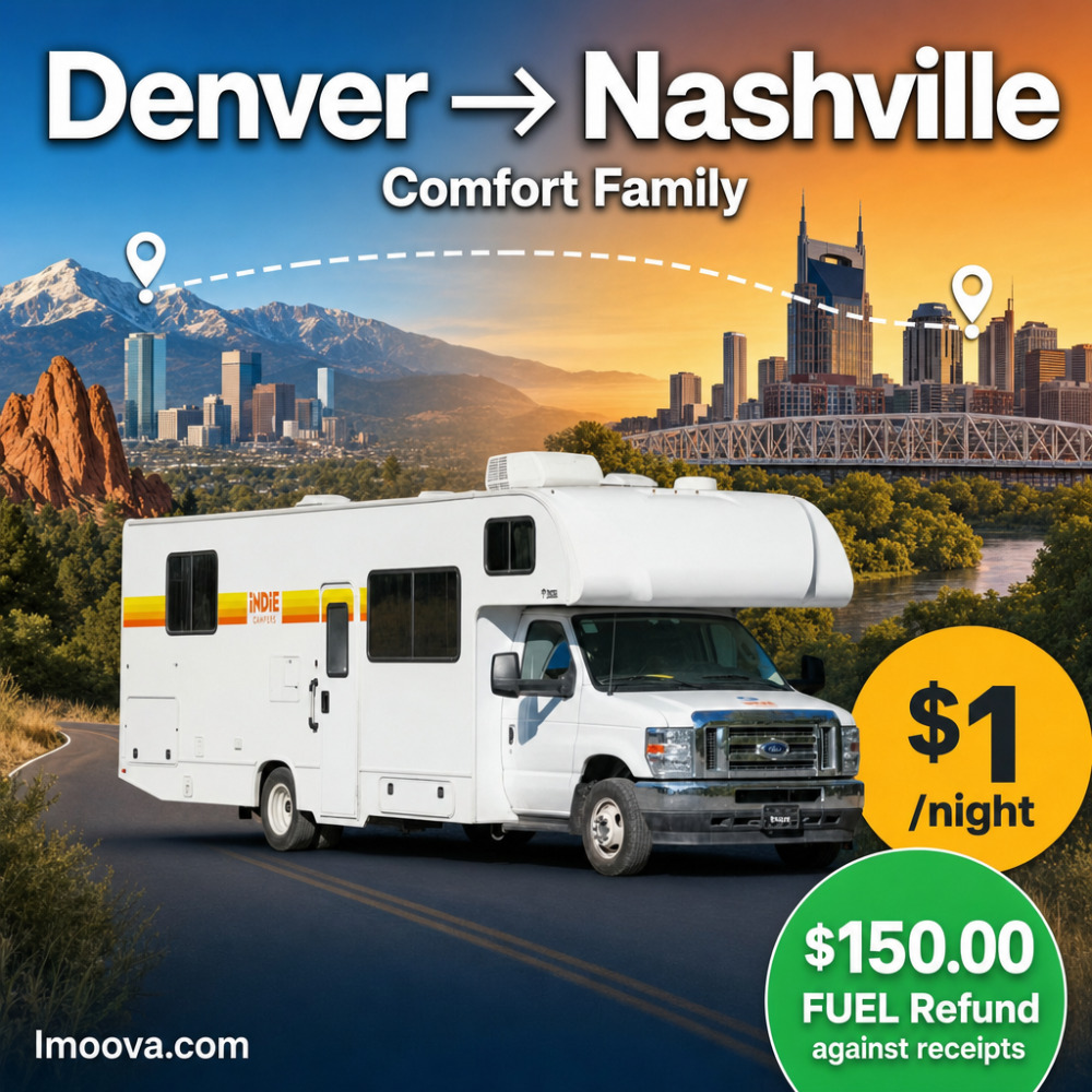 Comfort Family - Denver to Nashville