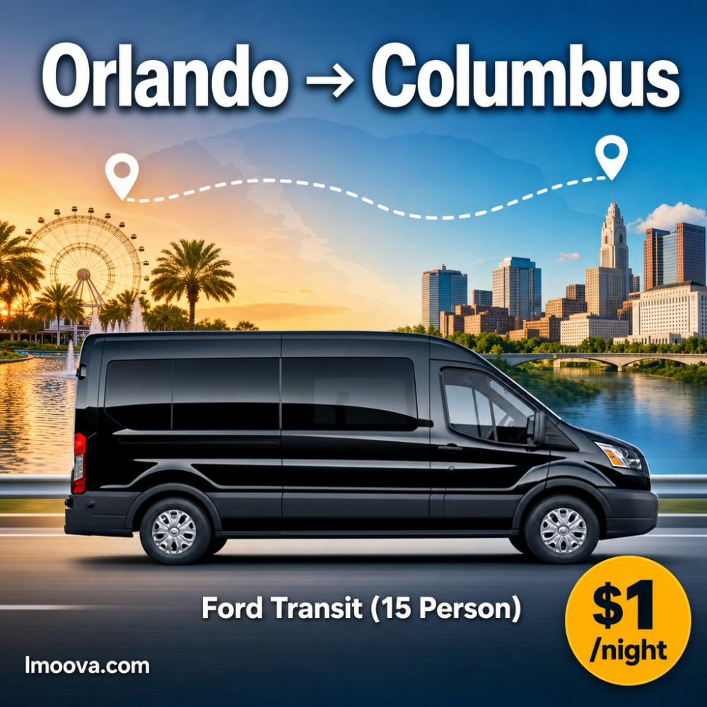 Ford Transit (15 Person) - Orlando to Columbus