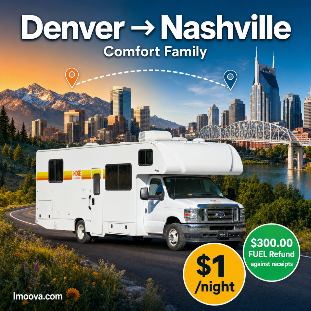 Comfort Family - Denver to Nashville