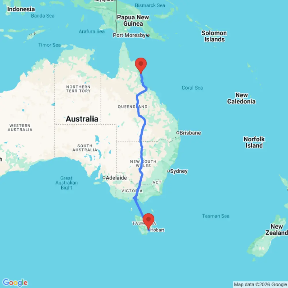 Oc Active Poptop 4 Auto Select relocation from Cairns to Hobart