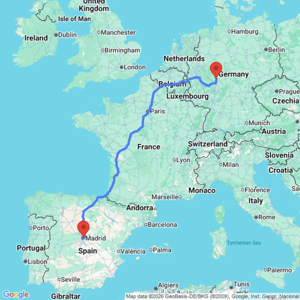 4 Berth with Shower/Toilet relocation from Madrid to Marburg