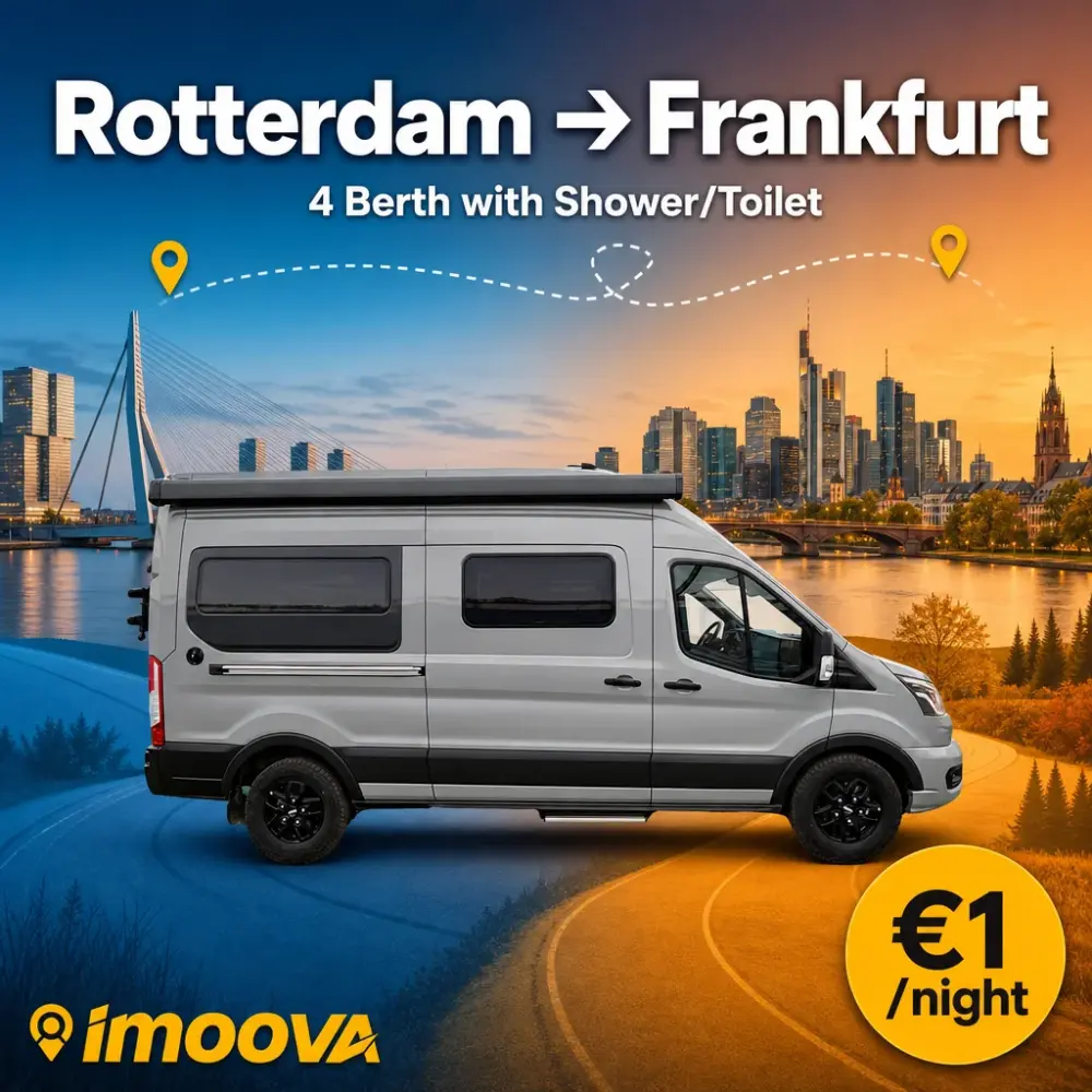 4 Berth with Shower/Toilet relocation from Rotterdam to Frankfurt