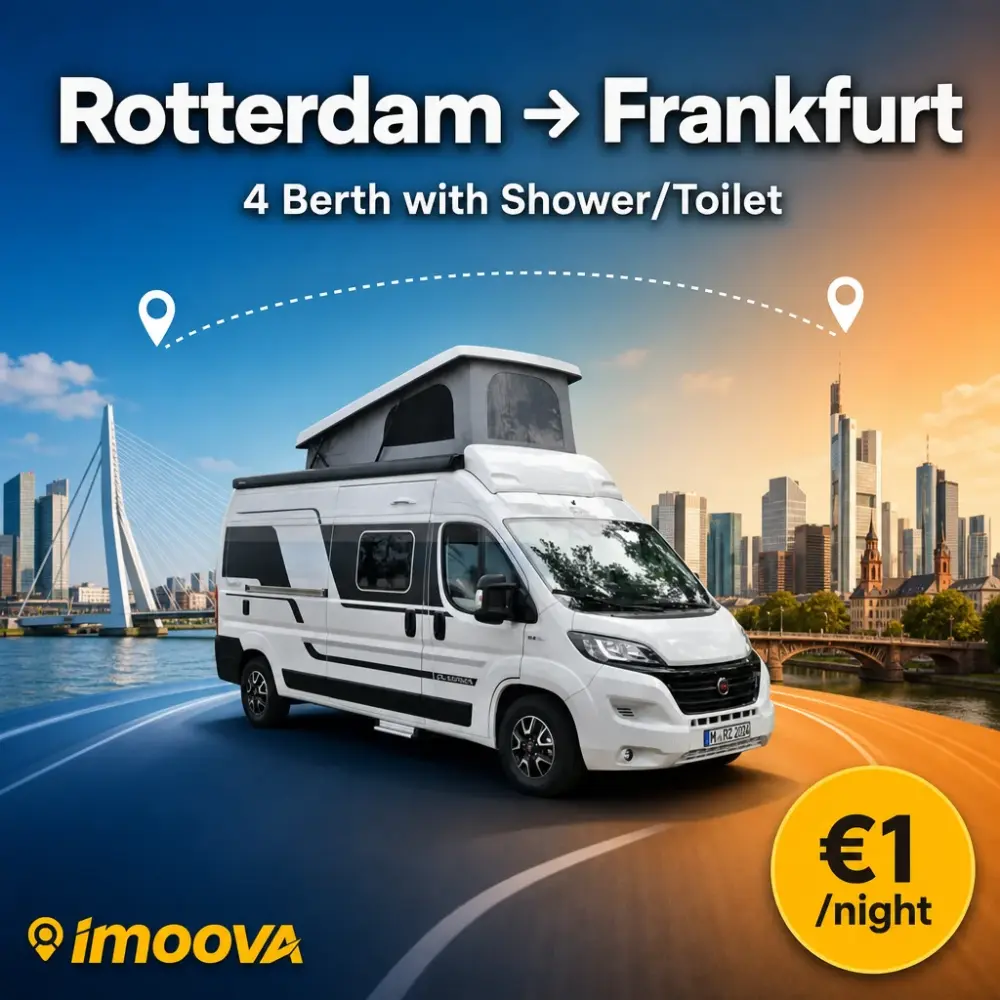 4 Berth with Shower/Toilet relocation from Rotterdam to Frankfurt
