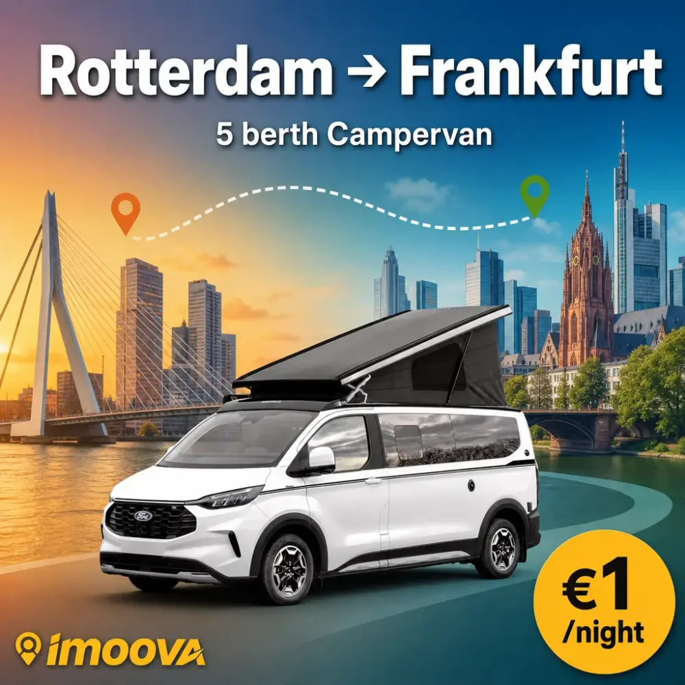 5 berth Campervan relocation from Rotterdam to Frankfurt