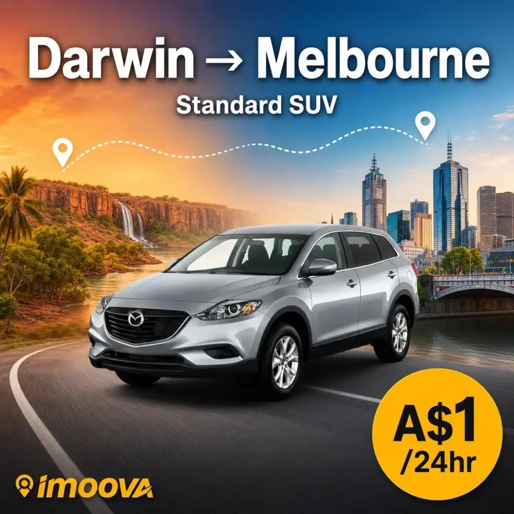 Standard SUV - Darwin to Melbourne