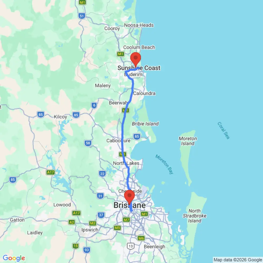 8 seater Van relocation from Sunshine Coast to Brisbane
