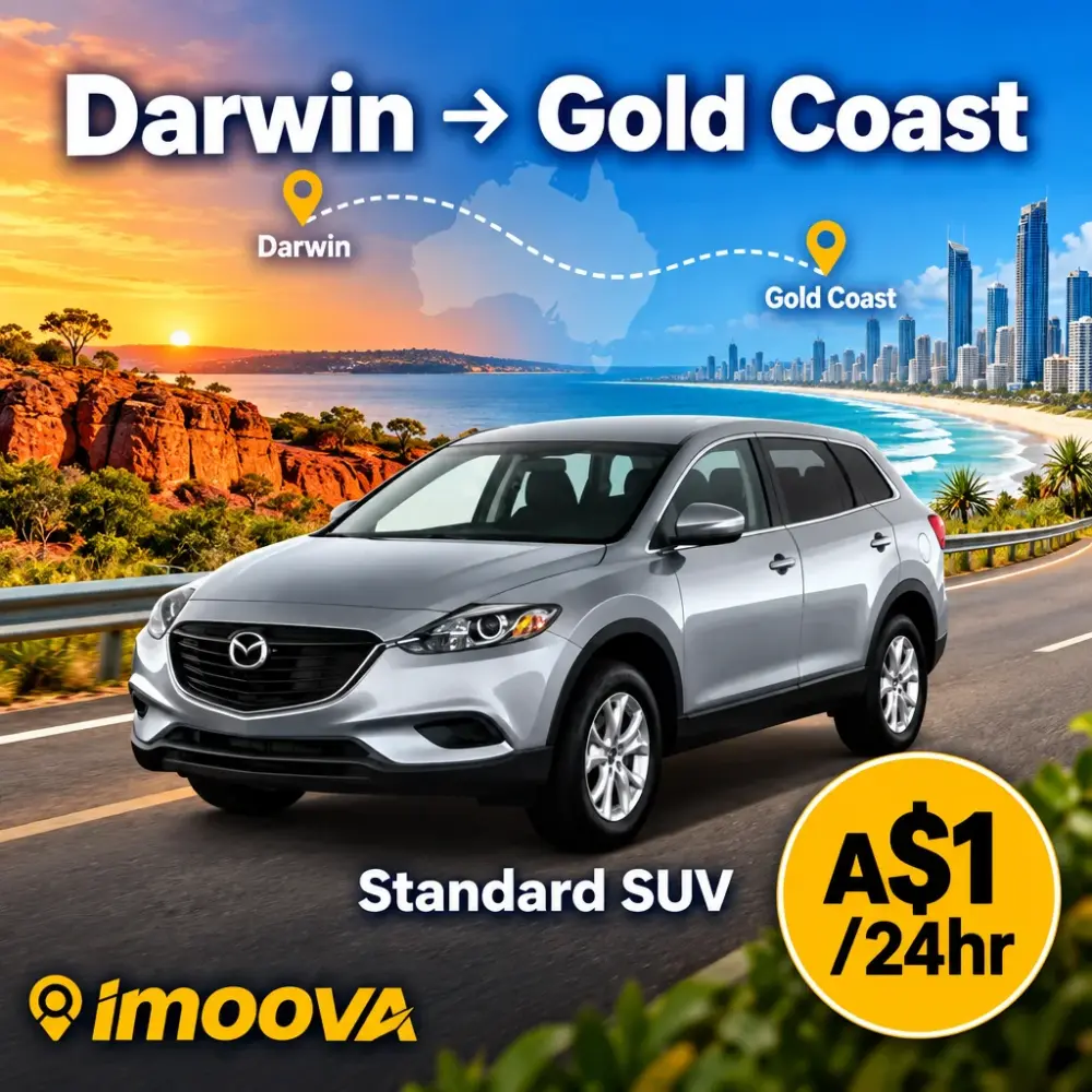 Trasloco di Standard SUV da Darwin a Gold Coast