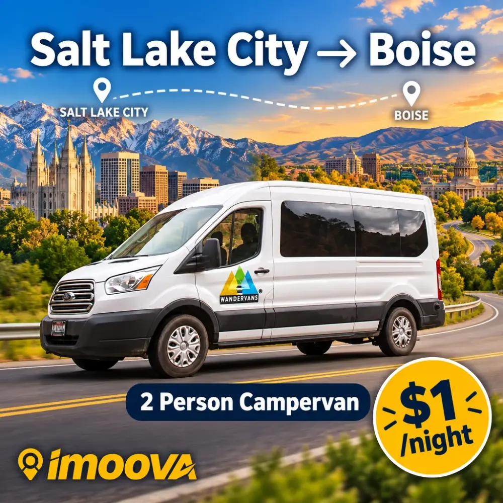 2 Person Campervan relocation from Salt Lake City to Boise