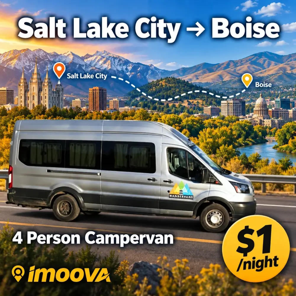 4 Person Campervan relocation from Salt Lake City to Boise