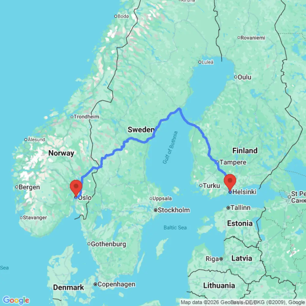 2 Berth Campervan relocation from Oslo to Helsinki