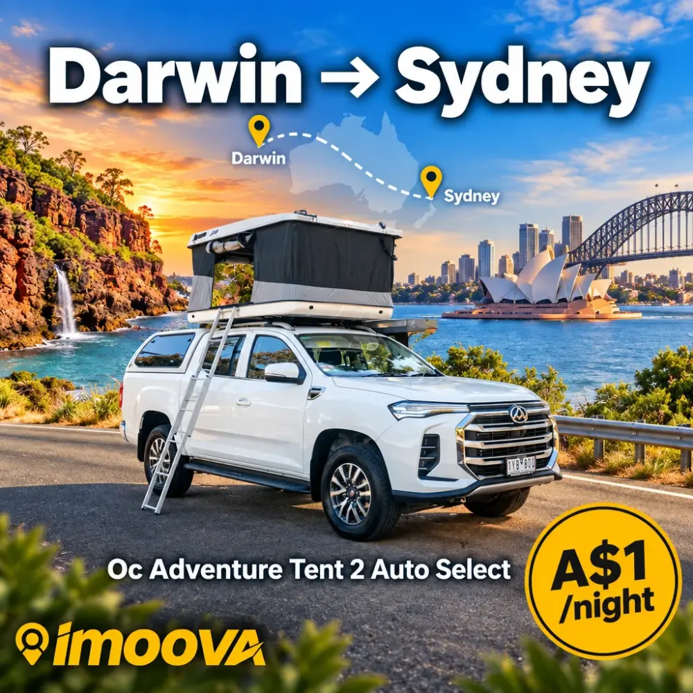 Oc Adventure Tent 2 Auto Select relocation from Darwin to Sydney