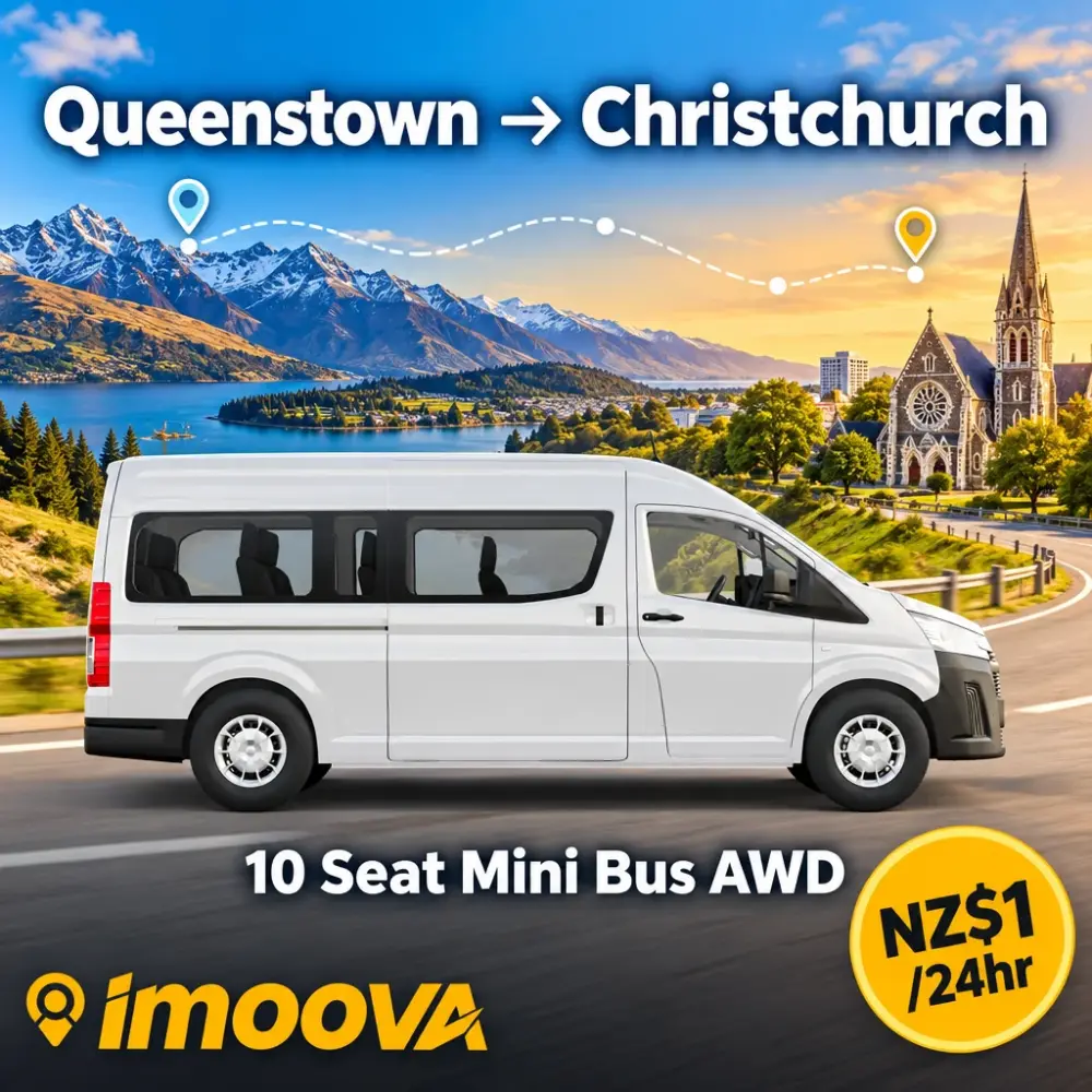 10 Seat Mini Bus AWD relocation from Queenstown to Christchurch