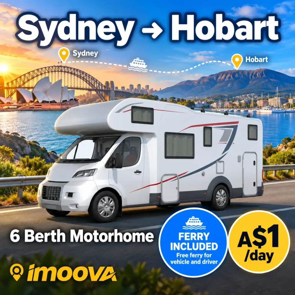 6 Berth Motorhome relocation from Sydney to Hobart