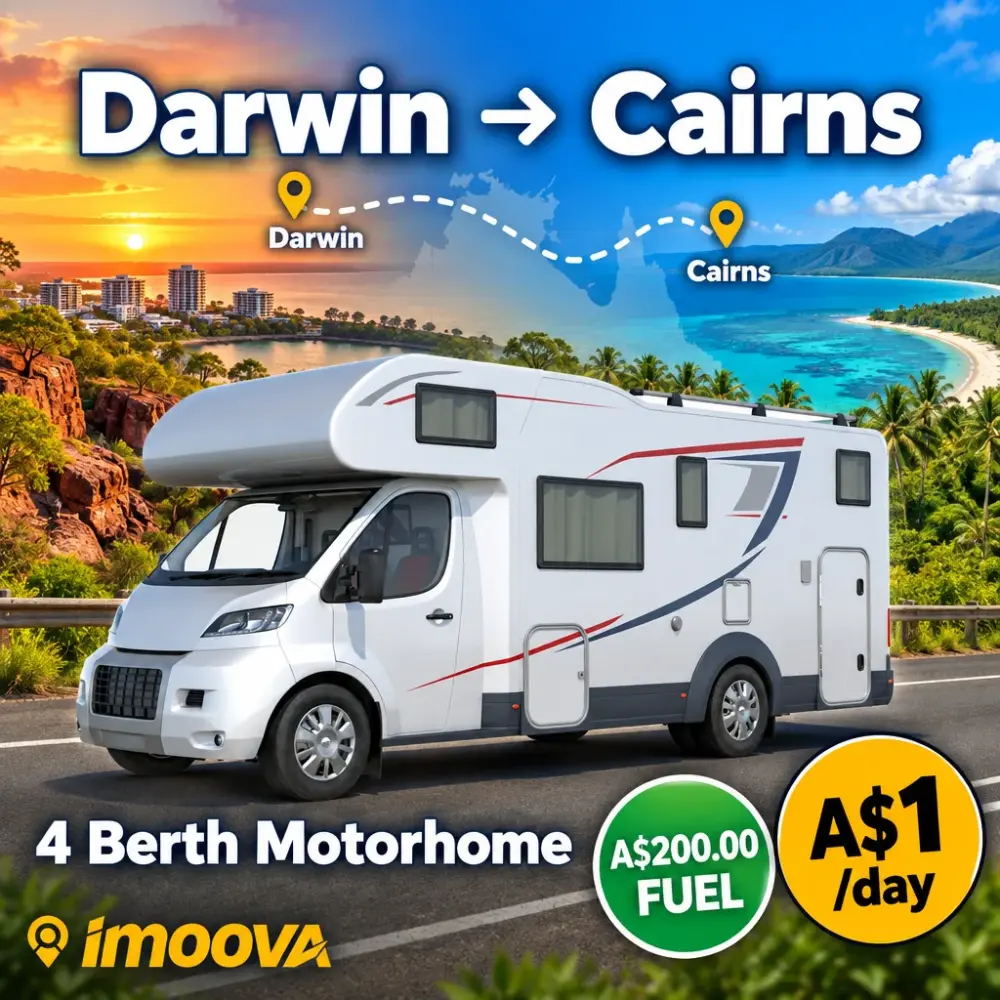 4 Berth Motorhome relocation from Darwin to Cairns