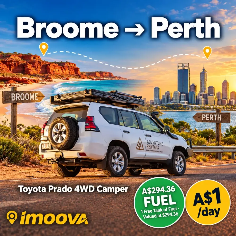 Toyota Prado 4WD Camper relocation from Broome to Perth