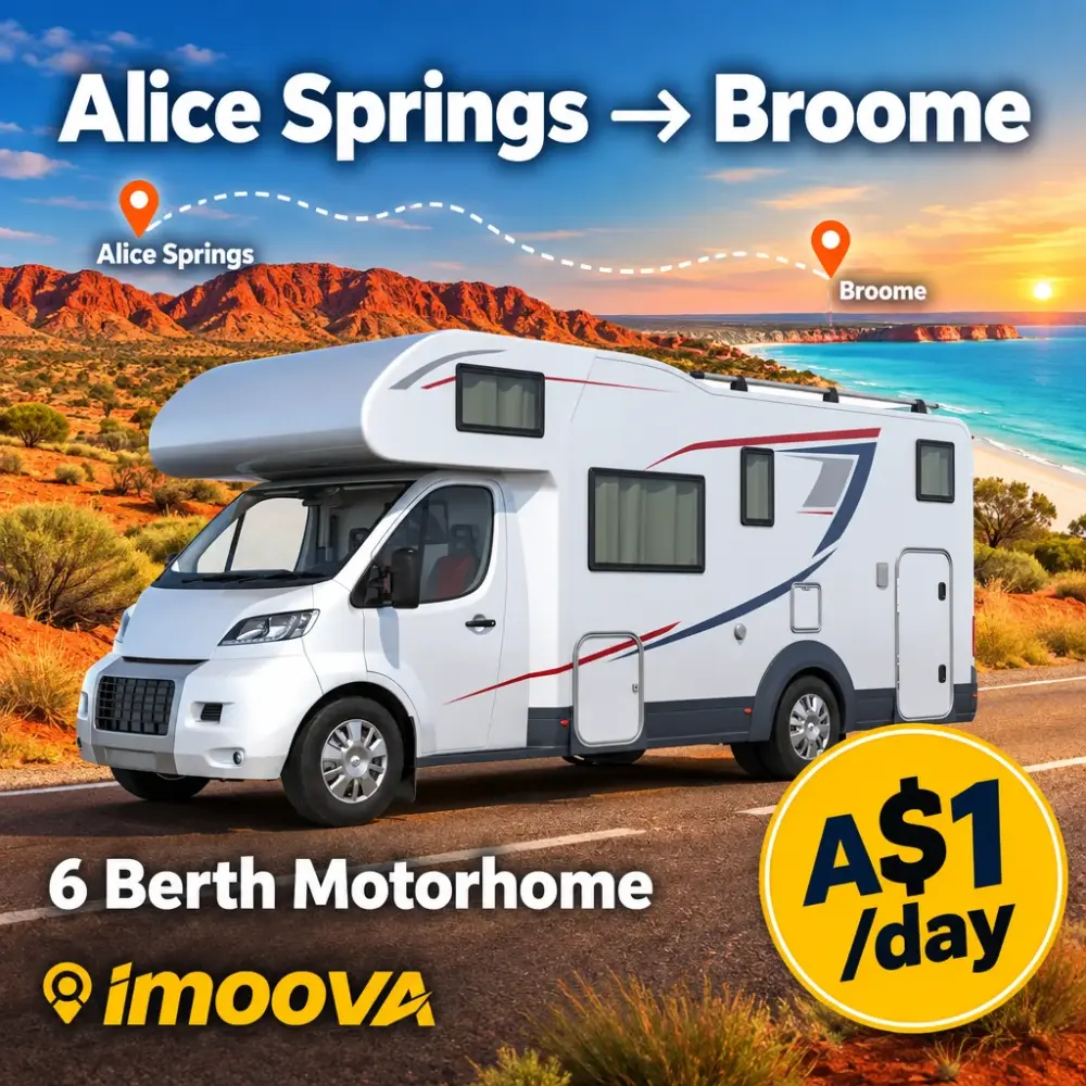 6 Berth Motorhome relocation from Alice Springs to Broome