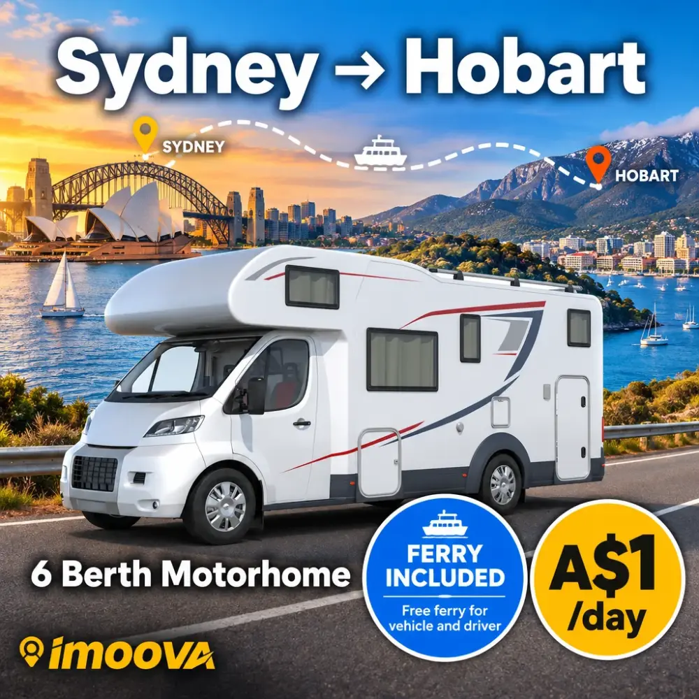6 Berth Motorhome relocation from Sydney to Hobart