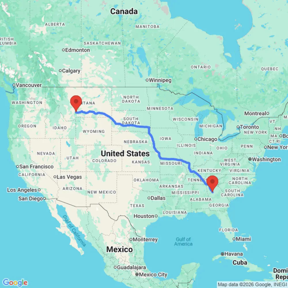 Comfort Family relocation from Bozeman to Atlanta