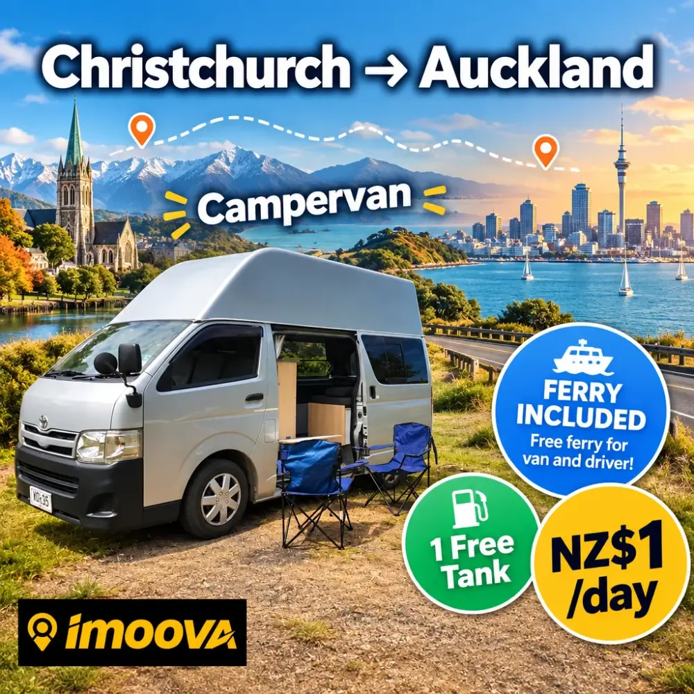 Campervan relocation from Christchurch to Auckland