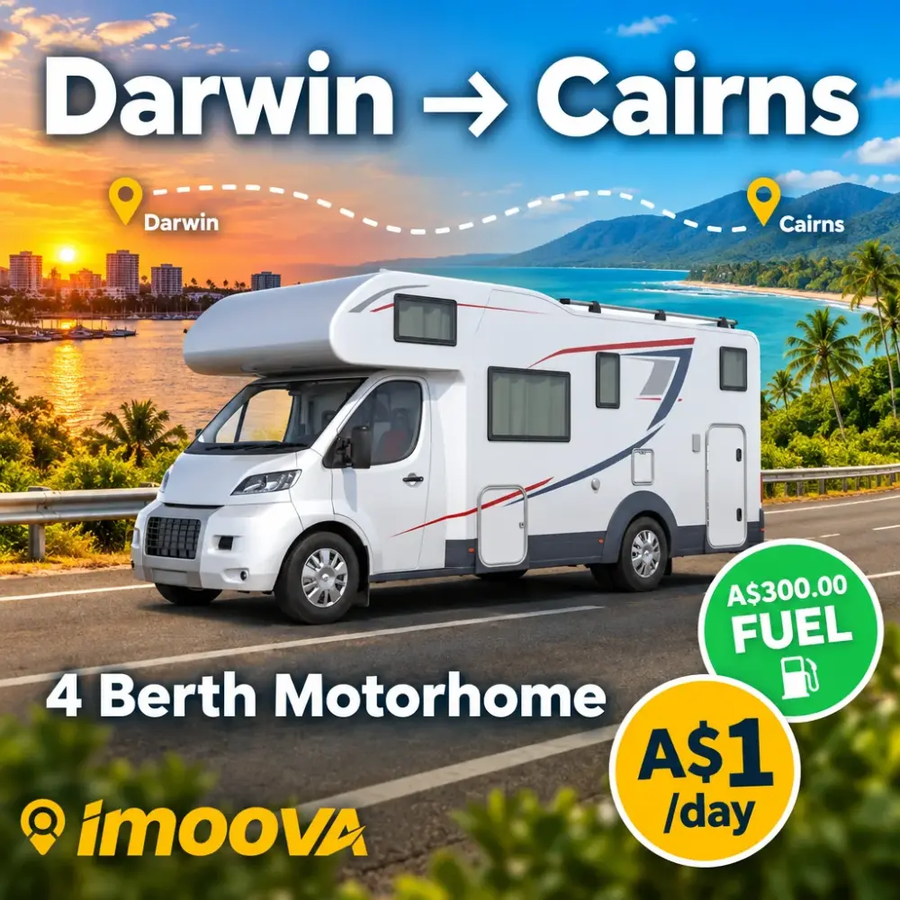 4 Berth Motorhome relocation from Darwin to Cairns