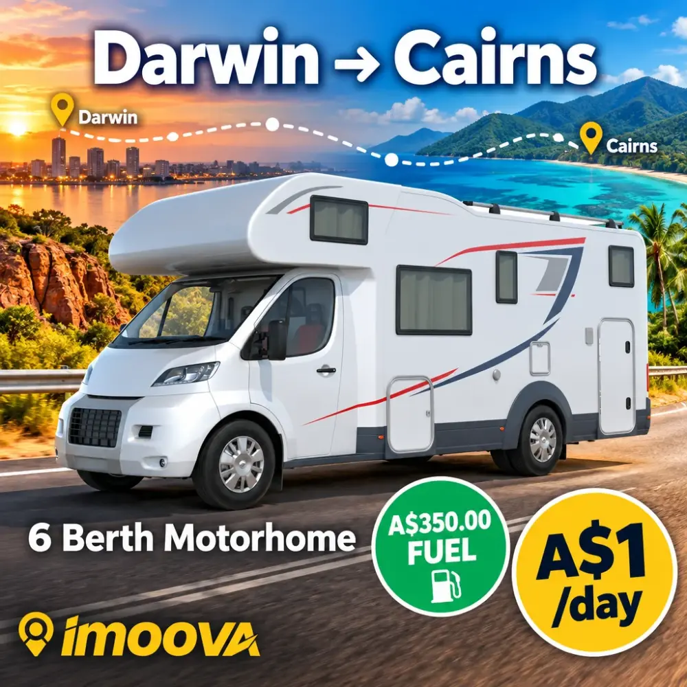 6 Berth Motorhome relocation from Darwin to Cairns