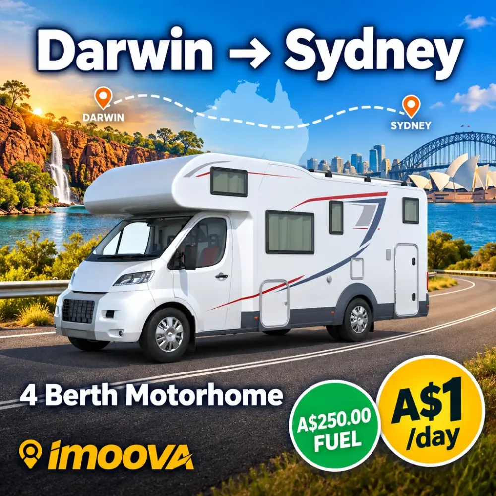 4 Berth Motorhome relocation from Darwin to Sydney