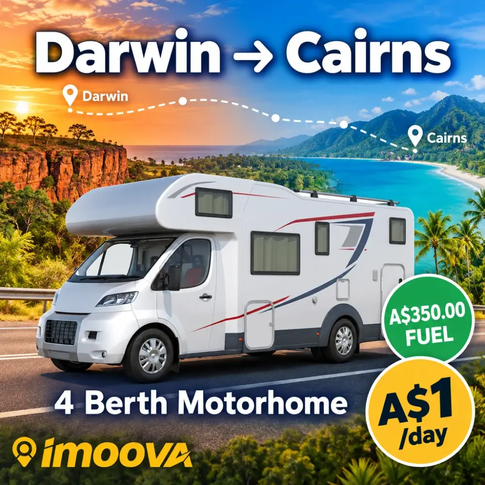 4 Berth Motorhome relocation from Darwin to Cairns