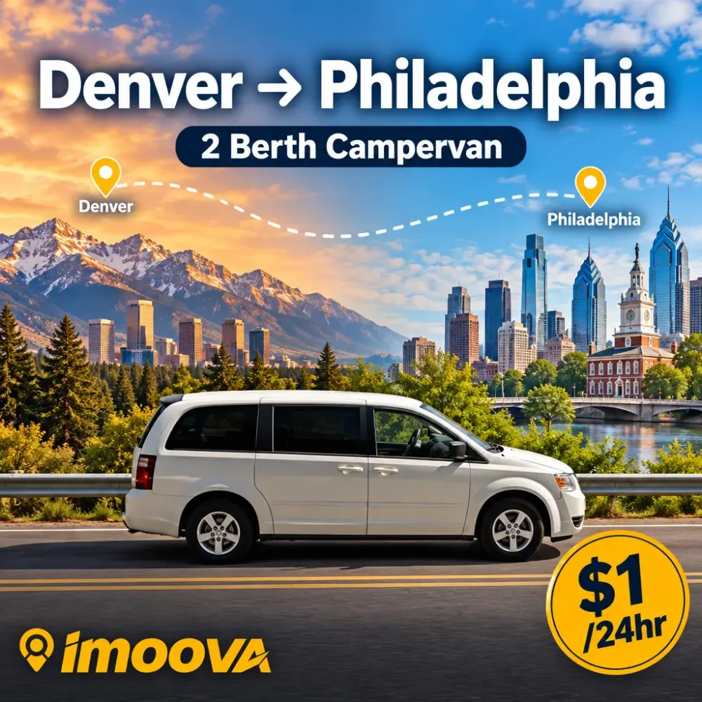 2 Berth Campervan relocation from Denver to Philadelphia