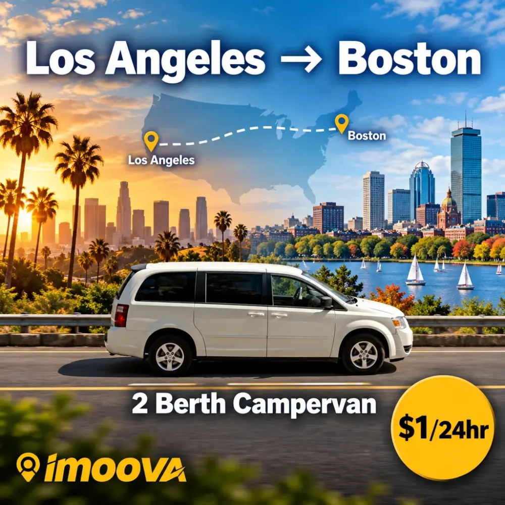 2 Berth Campervan relocation from Los Angeles to Boston