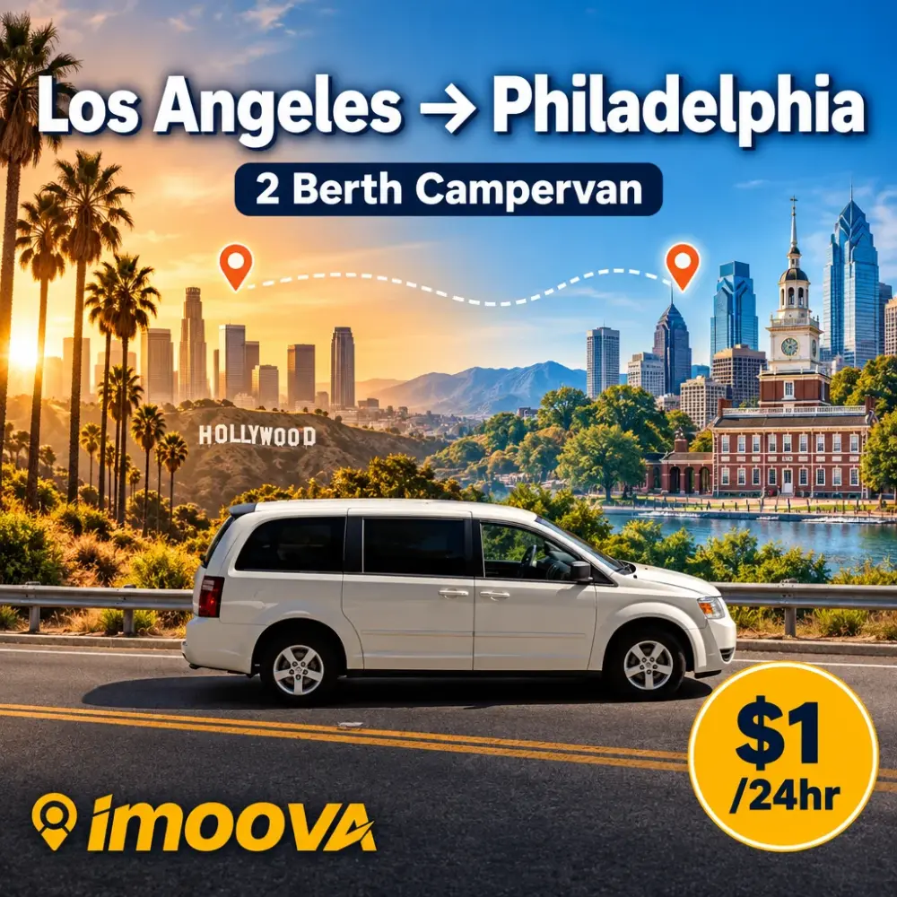 2 Berth Campervan relocation from Los Angeles to Philadelphia