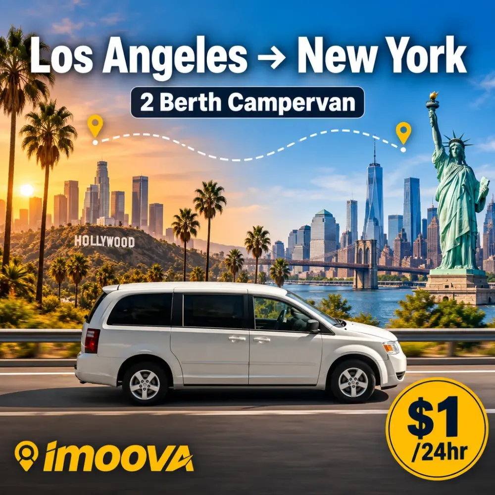 2 Berth Campervan relocation from Los Angeles to New York