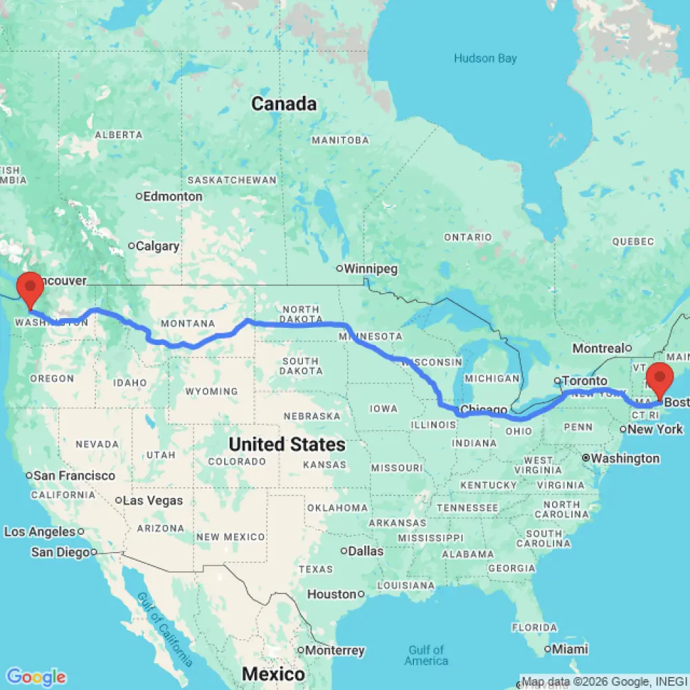 2 Berth Campervan relocation from Seattle to Boston
