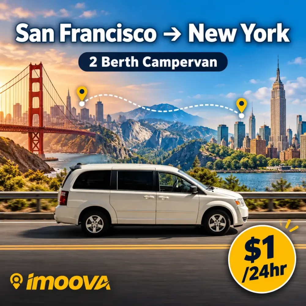 2 Berth Campervan relocation from San Francisco to New York