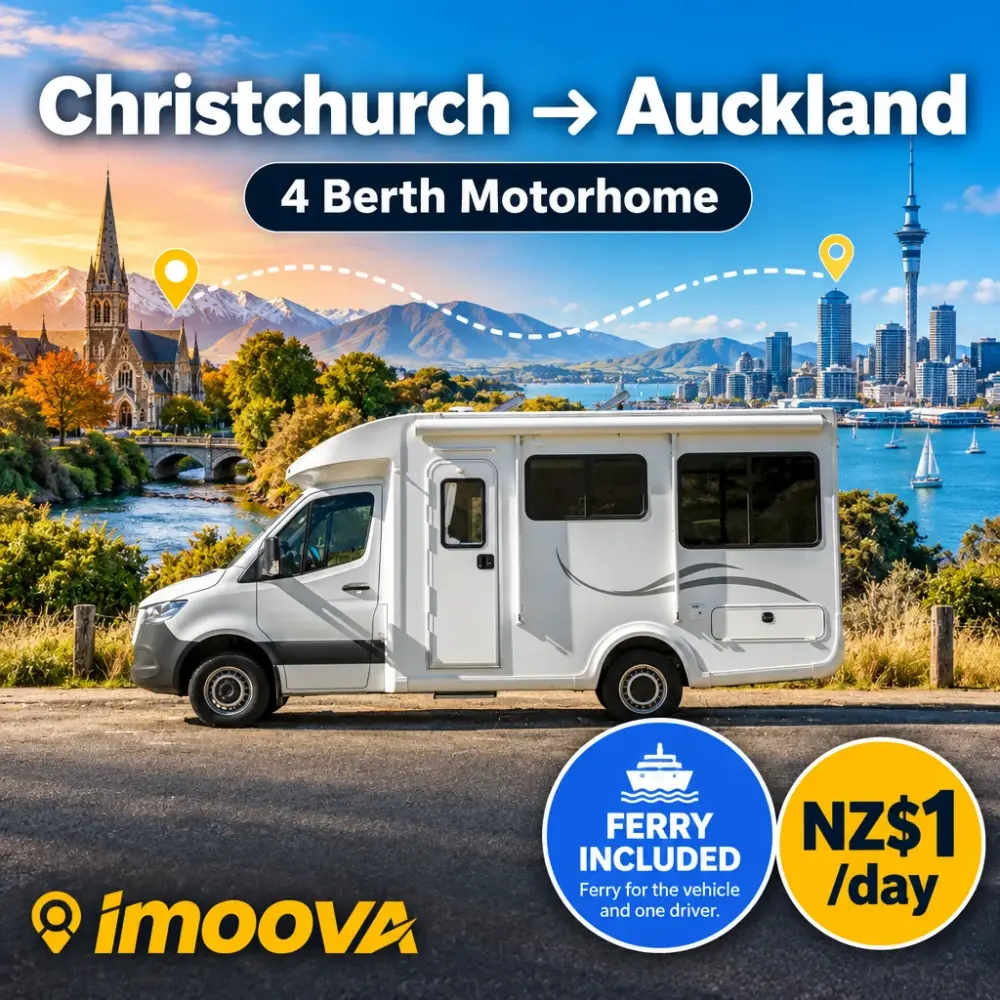 4 Berth Motorhome relocation from Christchurch to Auckland