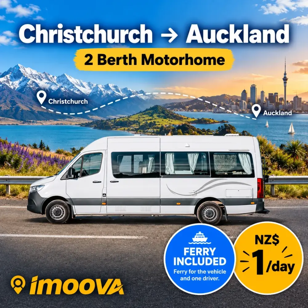 2 Berth Motorhome relocation from Christchurch to Auckland