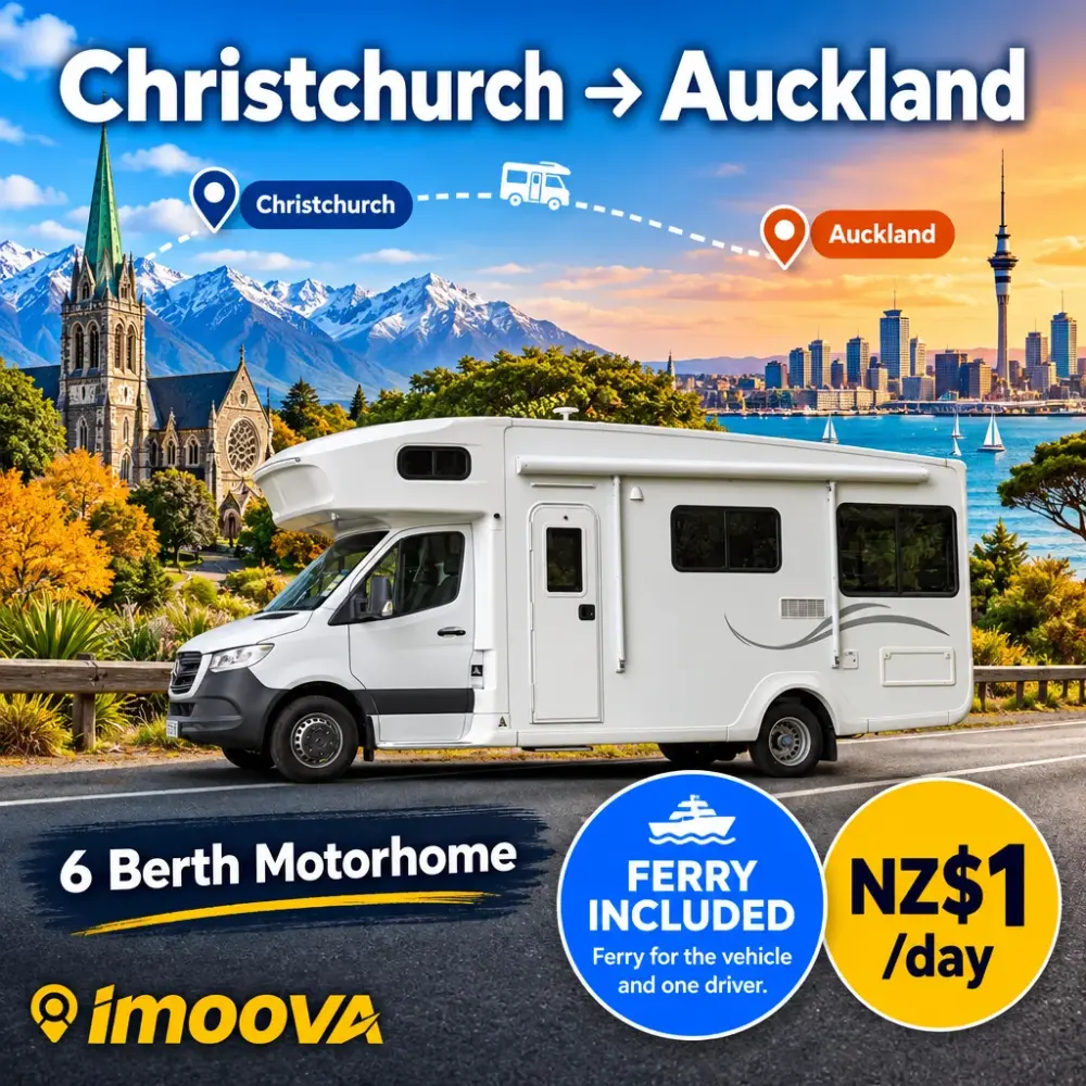 6 Berth Motorhome relocation from Christchurch to Auckland