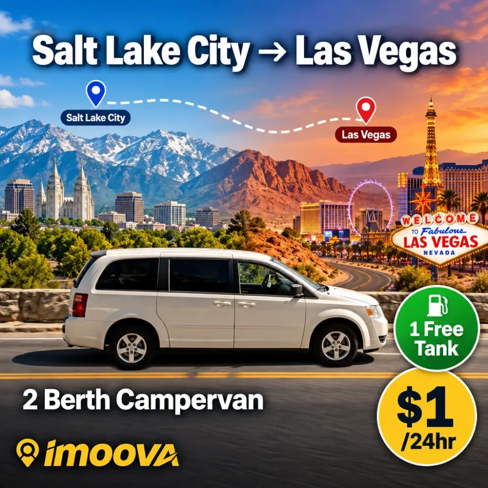 2 Berth Campervan relocation from Salt Lake City to Las Vegas
