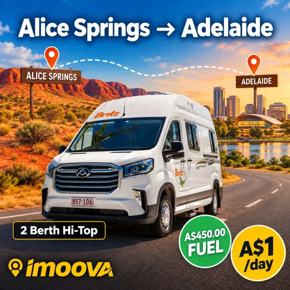 2 Berth Hi-Top relocation from Alice Springs to Adelaide