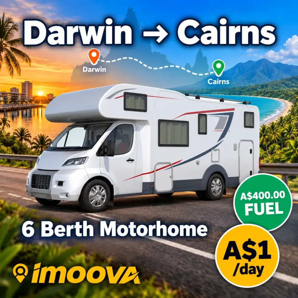 6 Berth Motorhome relocation from Darwin to Cairns