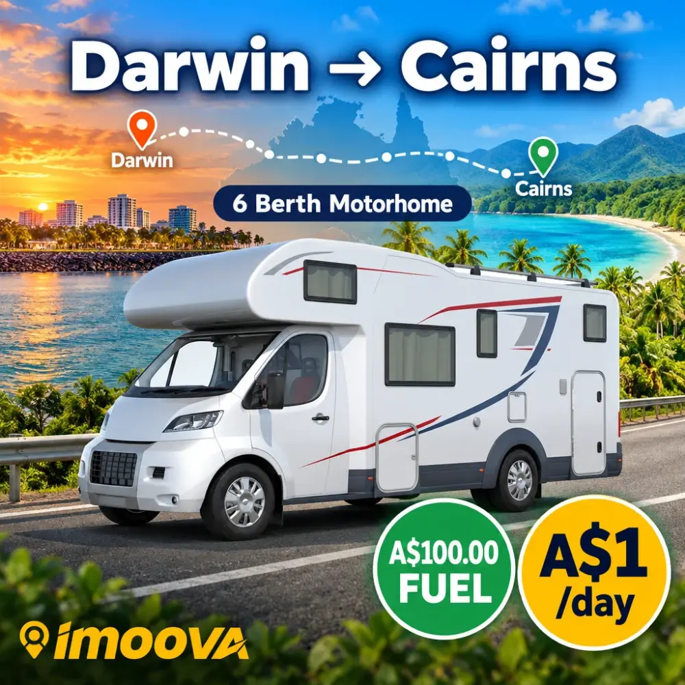 6 Berth Motorhome relocation from Darwin to Cairns