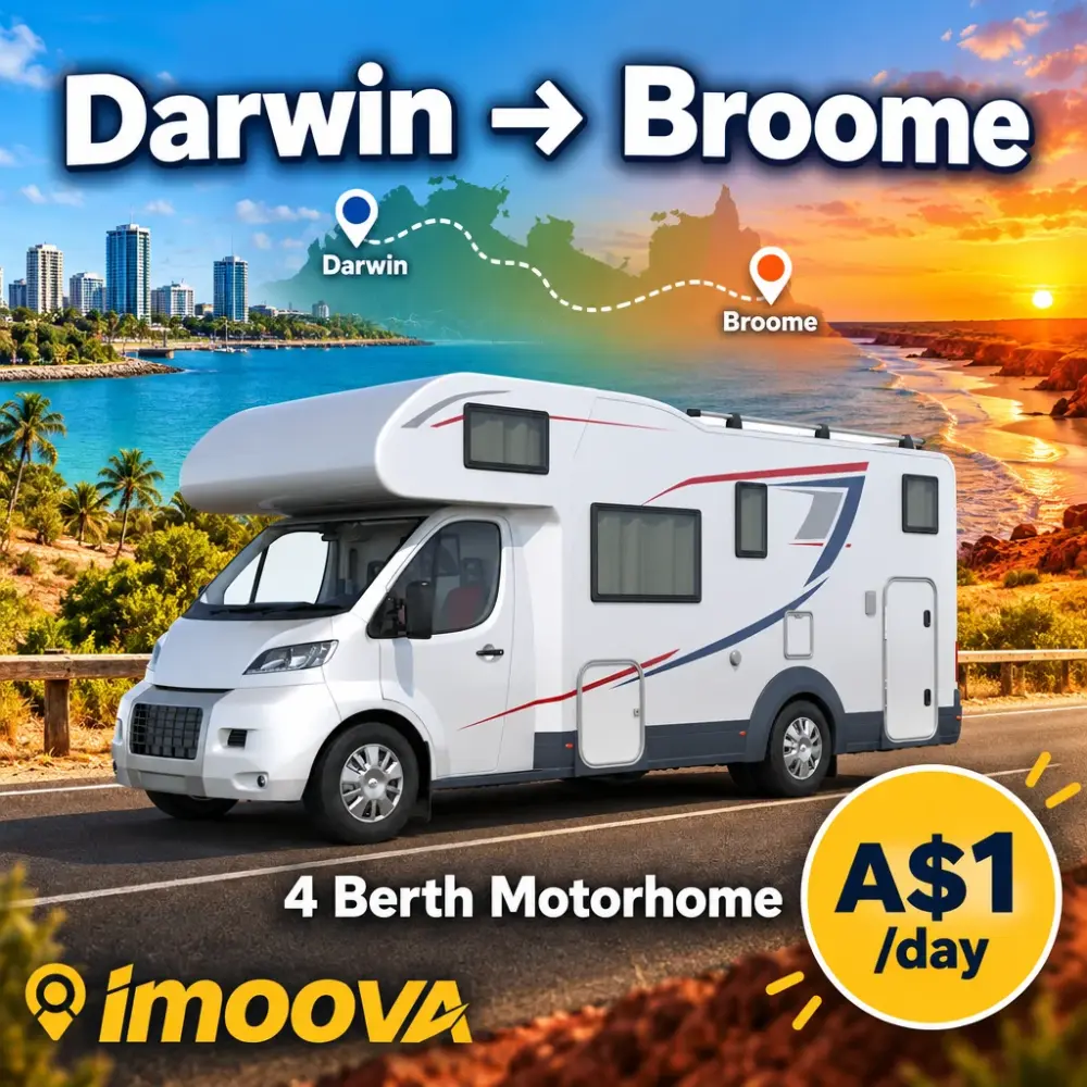 4 Berth Motorhome relocation from Darwin to Broome