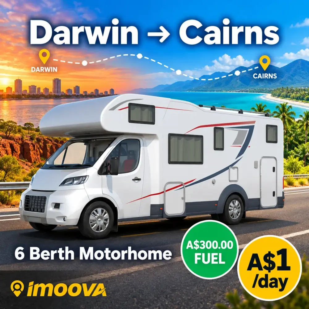 6 Berth Motorhome relocation from Darwin to Cairns