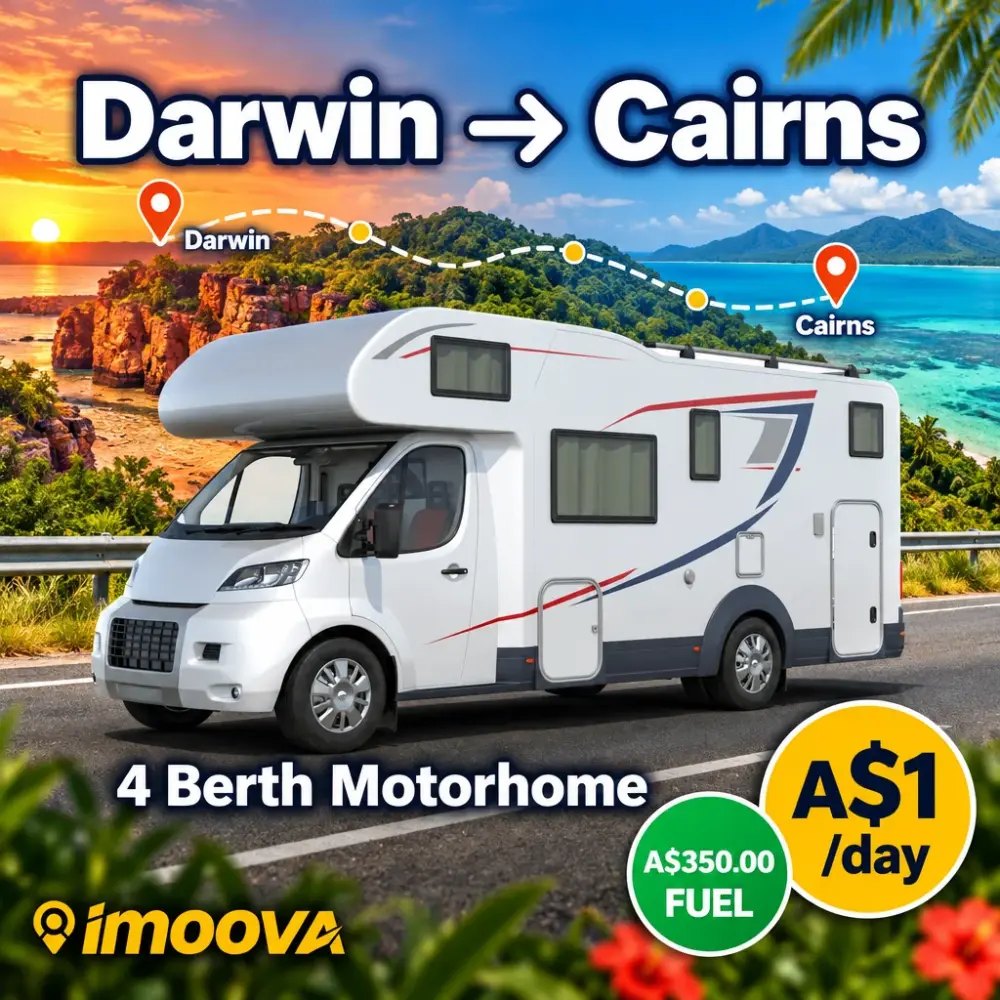 4 Berth Motorhome relocation from Darwin to Cairns