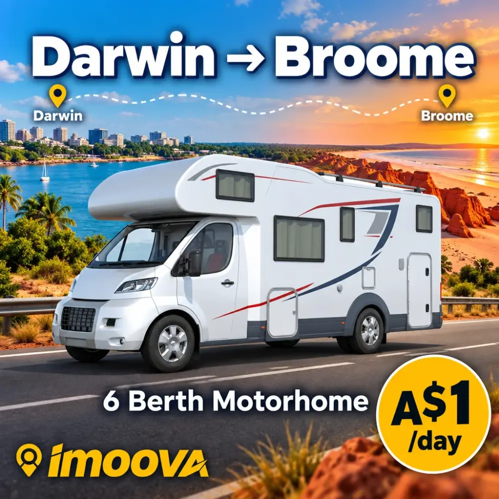 6 Berth Motorhome relocation from Darwin to Broome