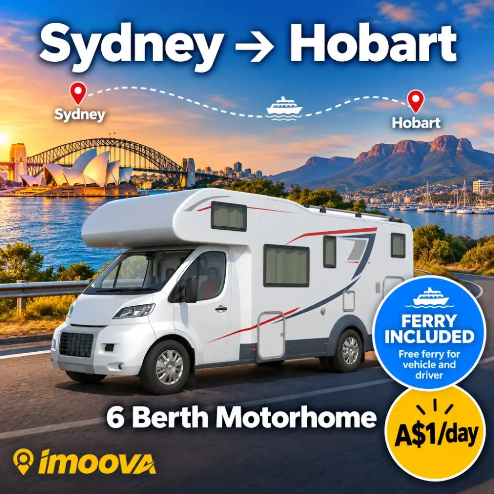 6 Berth Motorhome relocation from Sydney to Hobart