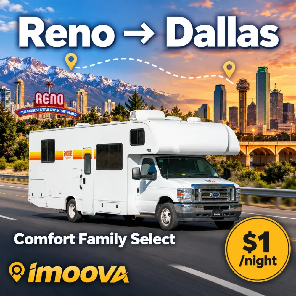 Comfort Family Select の Reno から Dallas への移動