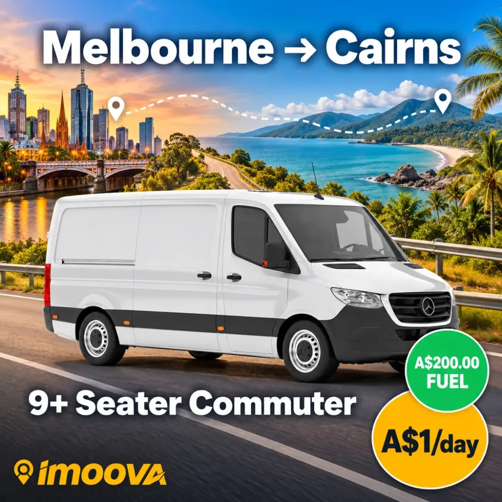9+ Seater Commuter relocation from Melbourne to Cairns