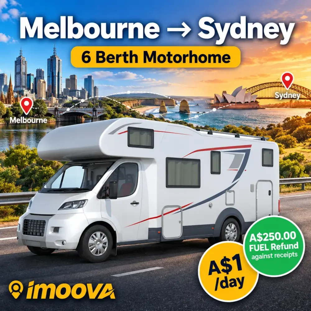 6 Berth Motorhome relocation from Melbourne to Sydney