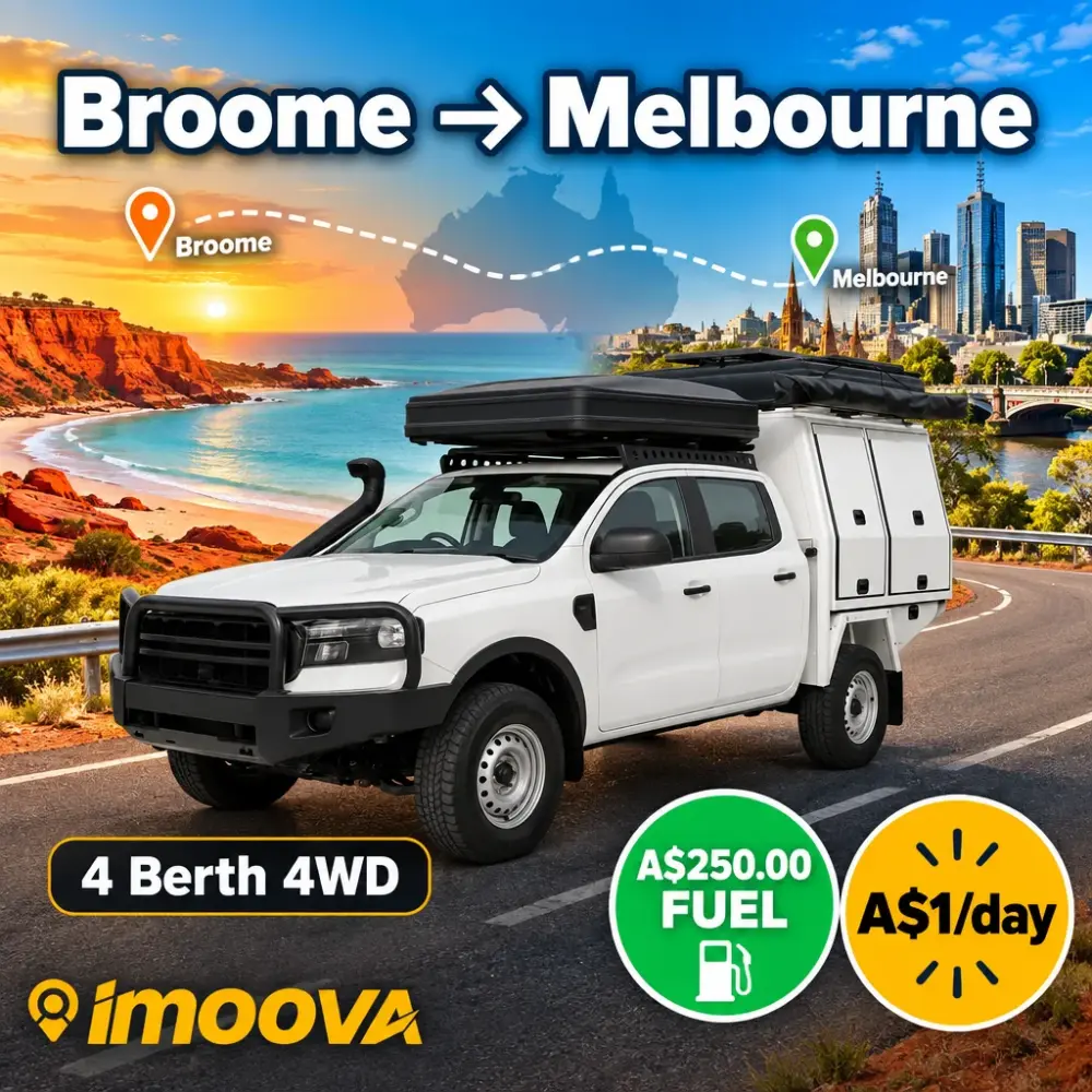 4 Berth 4WD relocation from Broome to Melbourne