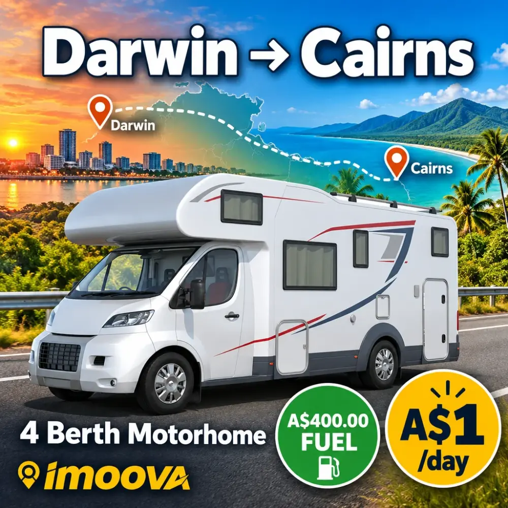 4 Berth Motorhome relocation from Darwin to Cairns